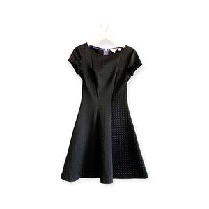 TED BAKER RIZZO BLACK SKATER DRESS, SIZE 1 (OF 1-5)